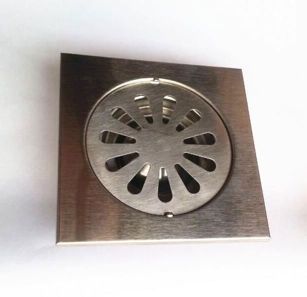 Bathroom Kitchen Balcony Shower Floor Drains 10*10cm Square Stainless Steel Floor Shower Drain Waste Grate Drain