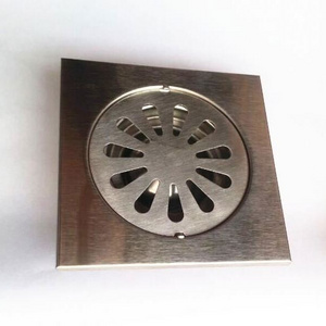 Bathroom Kitchen Balcony Shower Floor Drains 10*10cm Square Stainless Steel Floor Shower Drain Waste Grate Drain