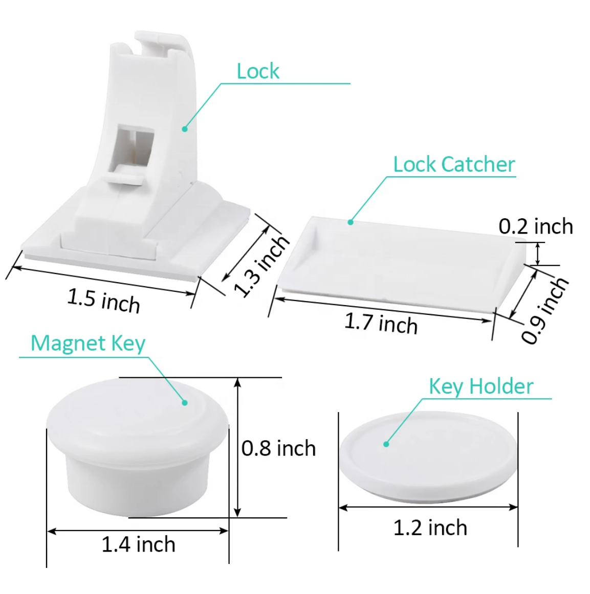 Magnetic Child   Protection Baby Safety Drawer Latch Cabinet Door  Limiter Children Security Locks