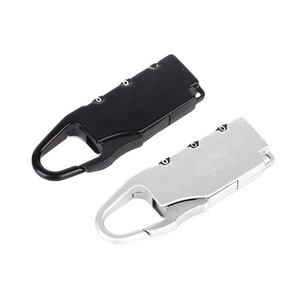 Zipper Bag Handbag Drawer EDC Tool Mini Combination Code Number Padlock Alloy Luggage Lock