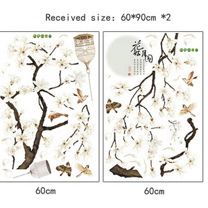 187*128cm Big Size Tree Wall Stickers Birds Flower Home Decor Wallpapers for Living Room Bedroom DIY Vinyl Rooms Decoration ANI-