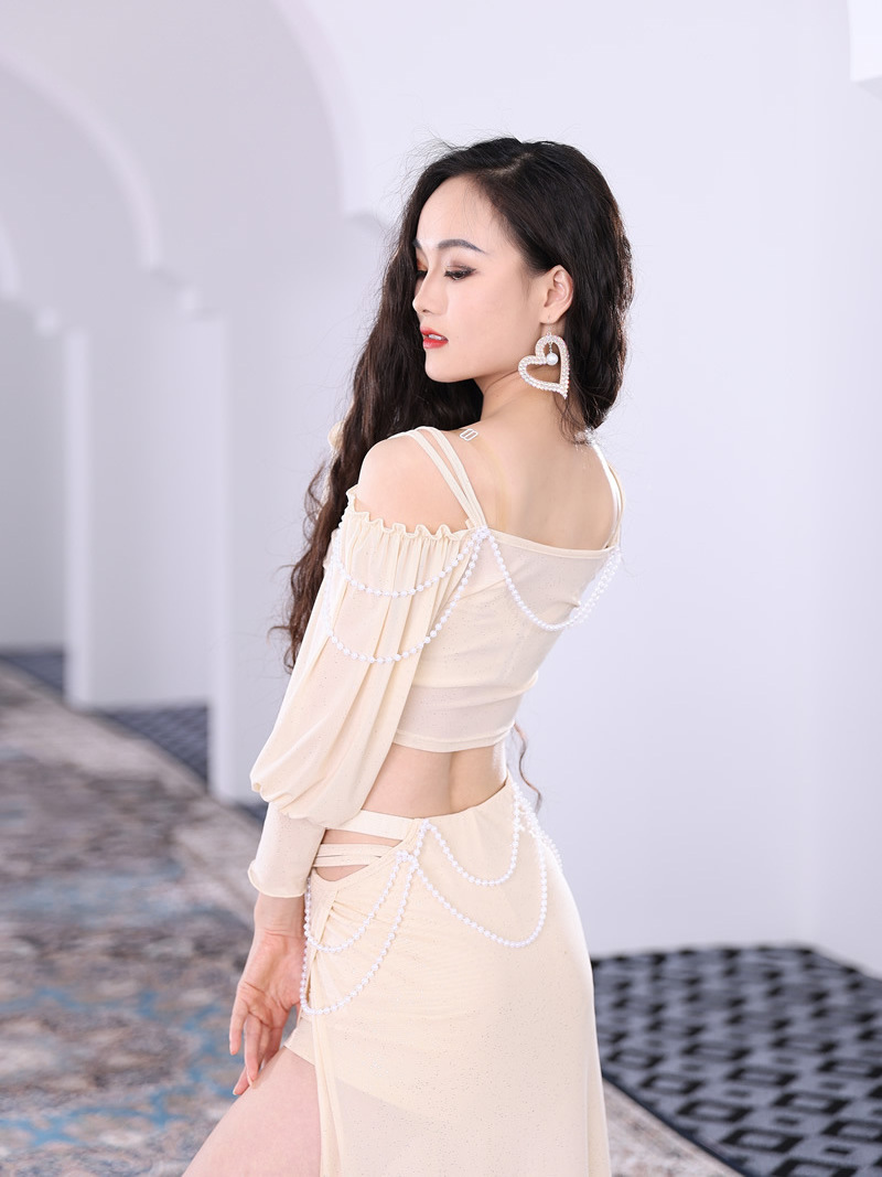 Beginner Oriental Dance Practice Dress Sexy Suit Long Dress