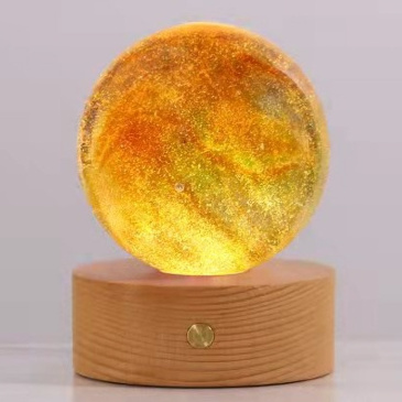 3d laser engraving solar system crystal ball  bead ball factory wholesale blank crystal glass ball with led base