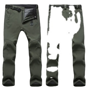 Assault pants winter plus fleece outer soft shell hiking pants windproof and waterproof commuter security pants