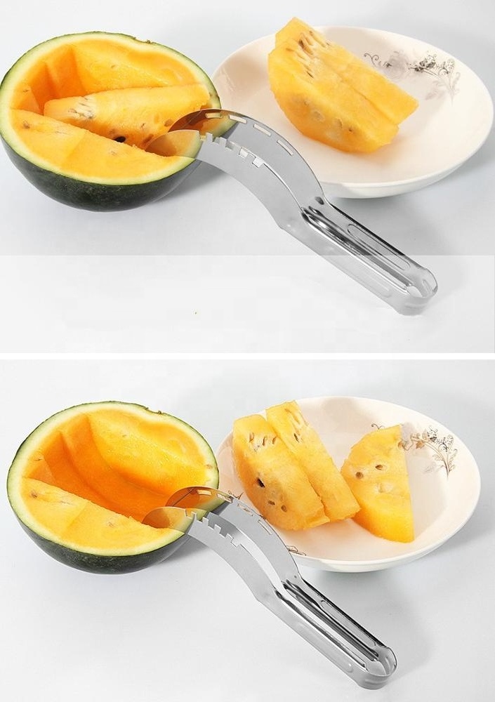 Melon Chopper Salad Cucumber slicers Multipurpose Stainless Steel Fruit Watermelon Cutter knife