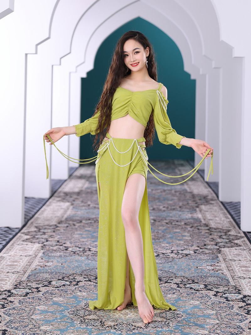 Beginner Oriental Dance Practice Dress Sexy Suit Long Dress