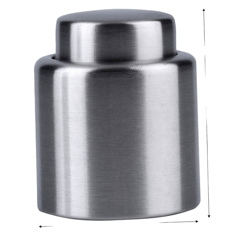 New Arrival 1PC Silver Elegant Stainless Steel Vacuum Wine Stopper Saver Preserver Pump Sealed Sealer