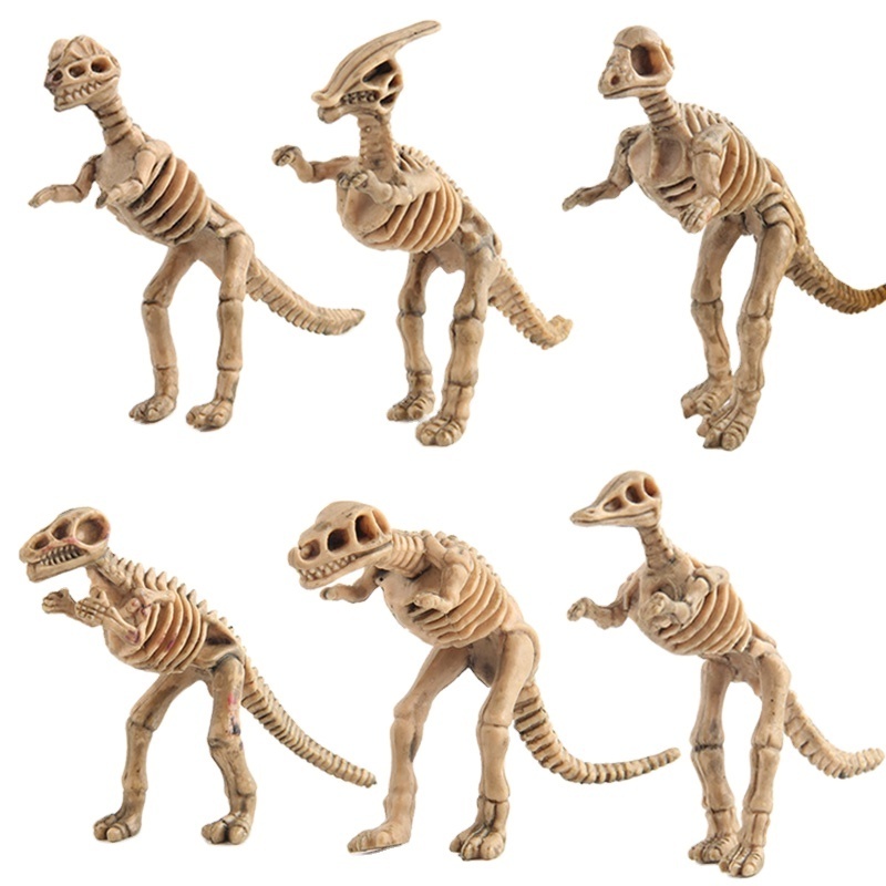 12pcs Dinosaur Toys Fossil Skeleton Simulation Model Set Mini Action Figure Jurassic Educational Creative Toys For Boys Children