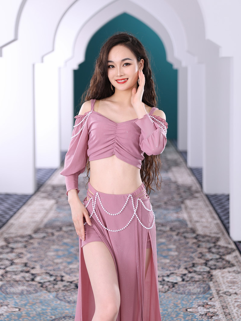 Beginner Oriental Dance Practice Dress Sexy Suit Long Dress