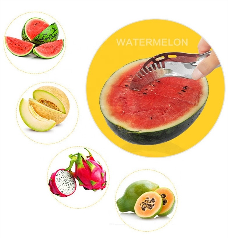 Melon Chopper Salad Cucumber slicers Multipurpose Stainless Steel Fruit Watermelon Cutter knife