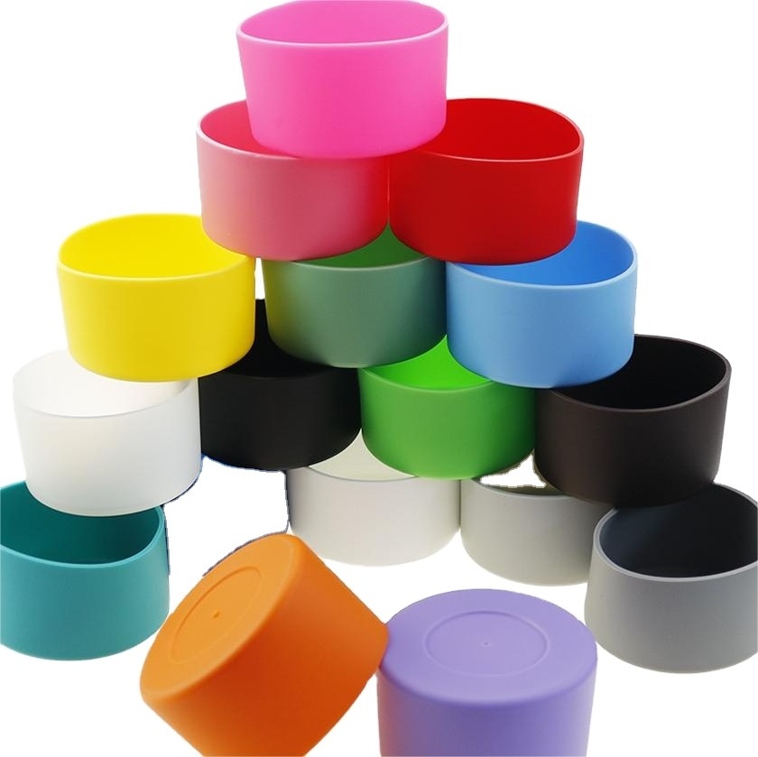 Soft Silicone Cup Bottom Sheath Protector Sleeve For Glass Water Tea Bottle Anti Damage Accessories