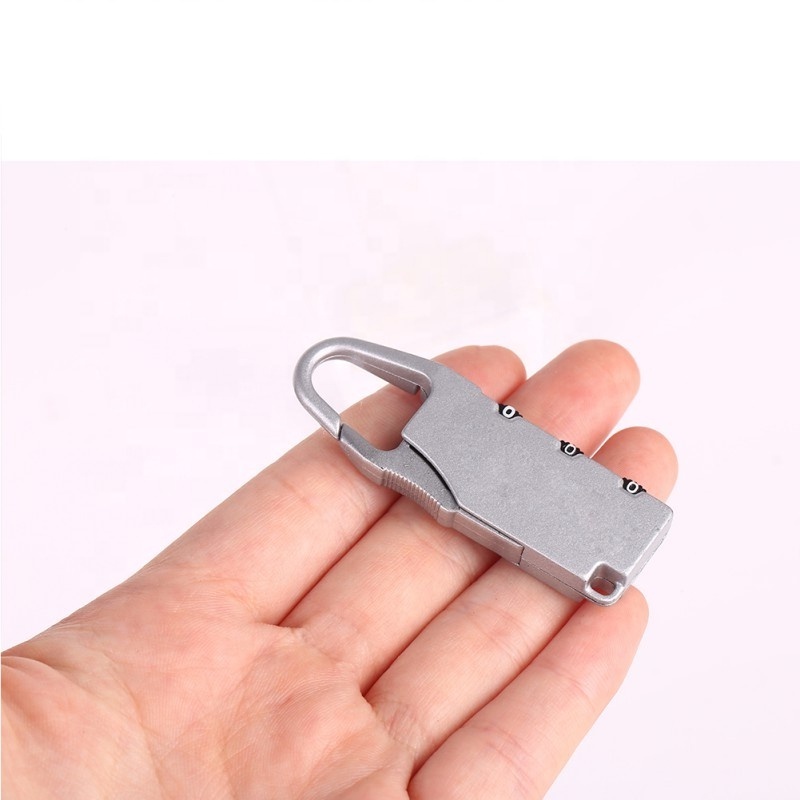 Zipper Bag Handbag Drawer EDC Tool Mini Combination Code Number Padlock Alloy Luggage Lock