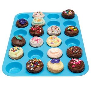 DIY Silicone 24 Holes Mini Muffin Cup Cake Molds Chocolate Soap Fondant Cookies Cupcake Tray Mould Cake Stand Bakeware Tools