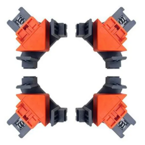 4 pcs 90 Degree Right Angle Clamp Fixing Clips Picture Frame Corner Clamp Woodworking Hand Tool Angle Pipe Clamp