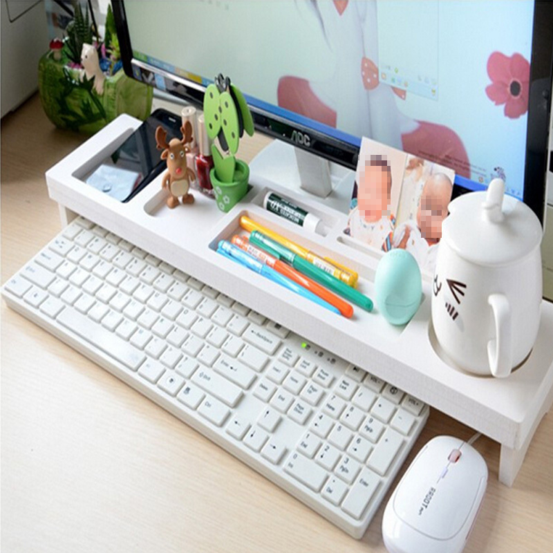 Desk Storage Shelf Office Desktop Organizer Phone Keyboard Storage Pen Shelf Desktop Organizer a shelves