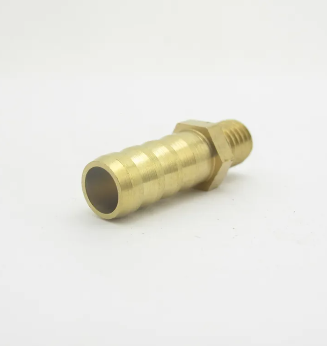 8mm Hose Barb x M8*1.25mm Male Metric Thread Brass Barbed Pipe Fitting Coupler Connector Adapter For Fuel Gas Water