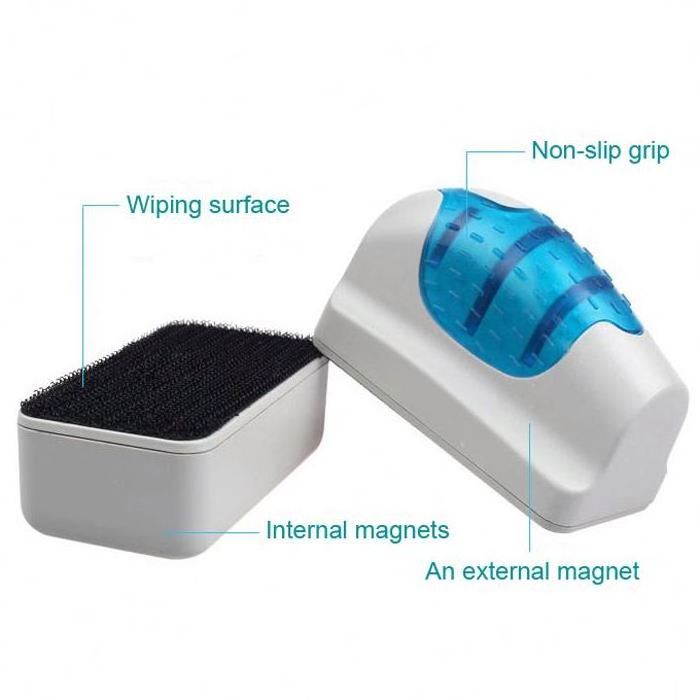 New Arrival Practical Floating Magnetic Brush Aquarium Magnetic Brush Glass Algae Scraper Cleaner Floating Curve Magnets Brush