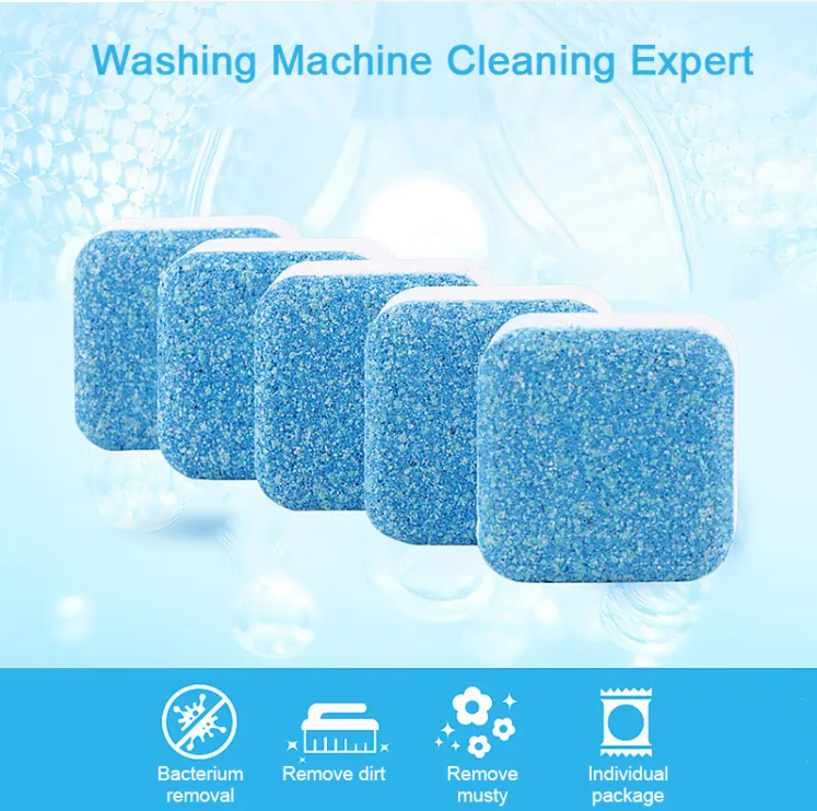 4pcs/8pcs/12pcs Tab Washing Machine Cleaner Washer Cleaning Detergent Effervescent Tablet for dropshipping