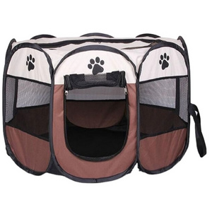 Portable Foldable Playpen Pet Dog Crate Room Puppy Exercise Kennel Cat Cage Water Resistant Outdoor Removable Mesh