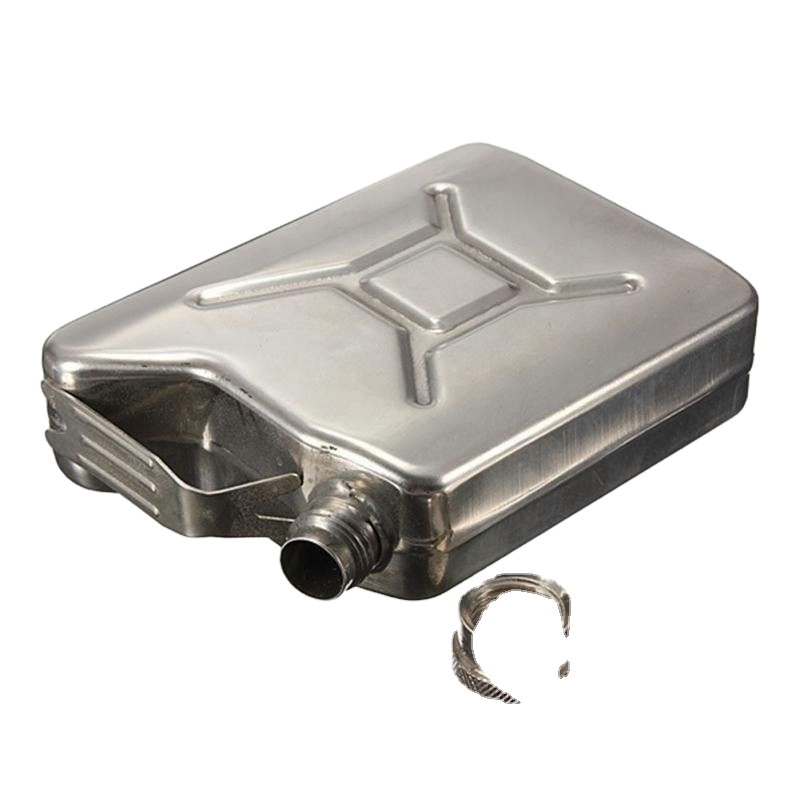 Free Shipping Jerry Can Hip Flask 5 oz Stainless Steel Fuel Petrol Can Style Pocket Whisky Liquor NEW Color Silver