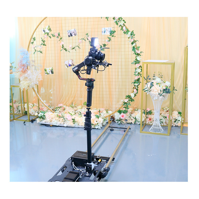 custom magazine wedding selfie station vogue spinning camera dslr photobooth trackstar photo booth kiosk