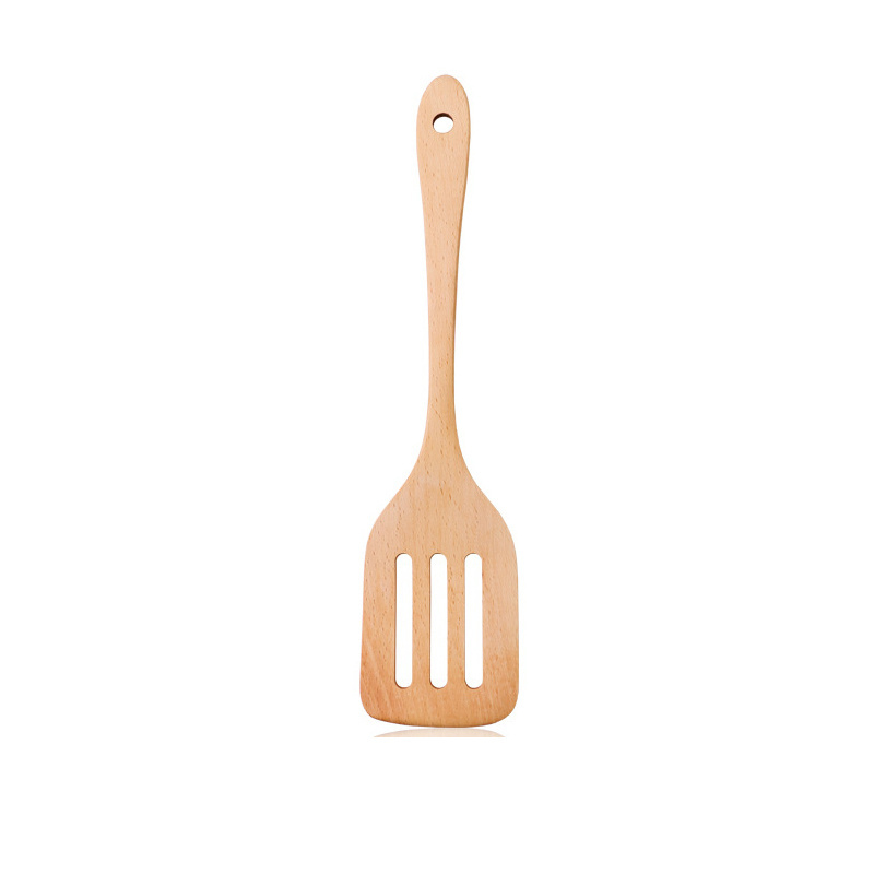 Low-cost wholesale and retail kitchen with natural beech rice spoon, beech fried rice shovel