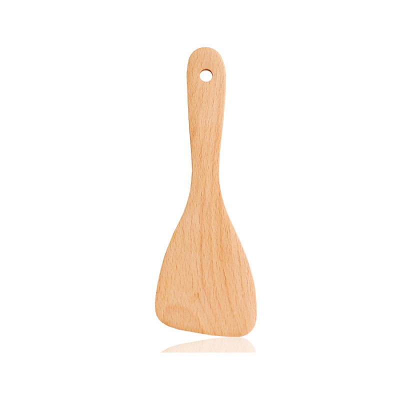 Low-cost wholesale and retail kitchen with natural beech rice spoon, beech fried rice shovel