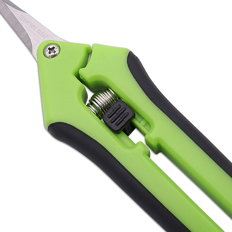 Handle Pruner Shear  Garden Pruning Cutting Straight /Curved Blade Trimming Scissors for Garden