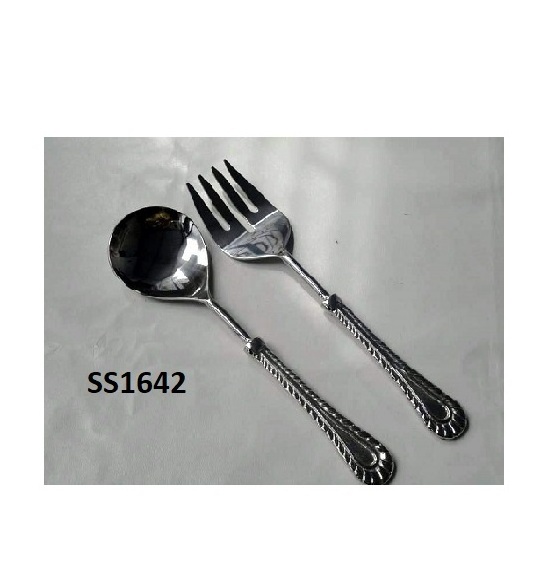 Salad server set stainless steel silver colored salad set serving tool salad spinner at best price