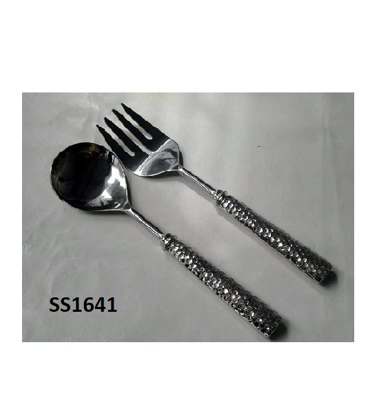 Salad server set stainless steel silver colored salad set serving tool salad spinner at best price