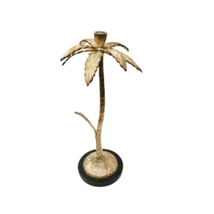 Luxury Palm Tree Candle Stick Holder Gold Plated Decorative Design Candle Stand For Table Decoration