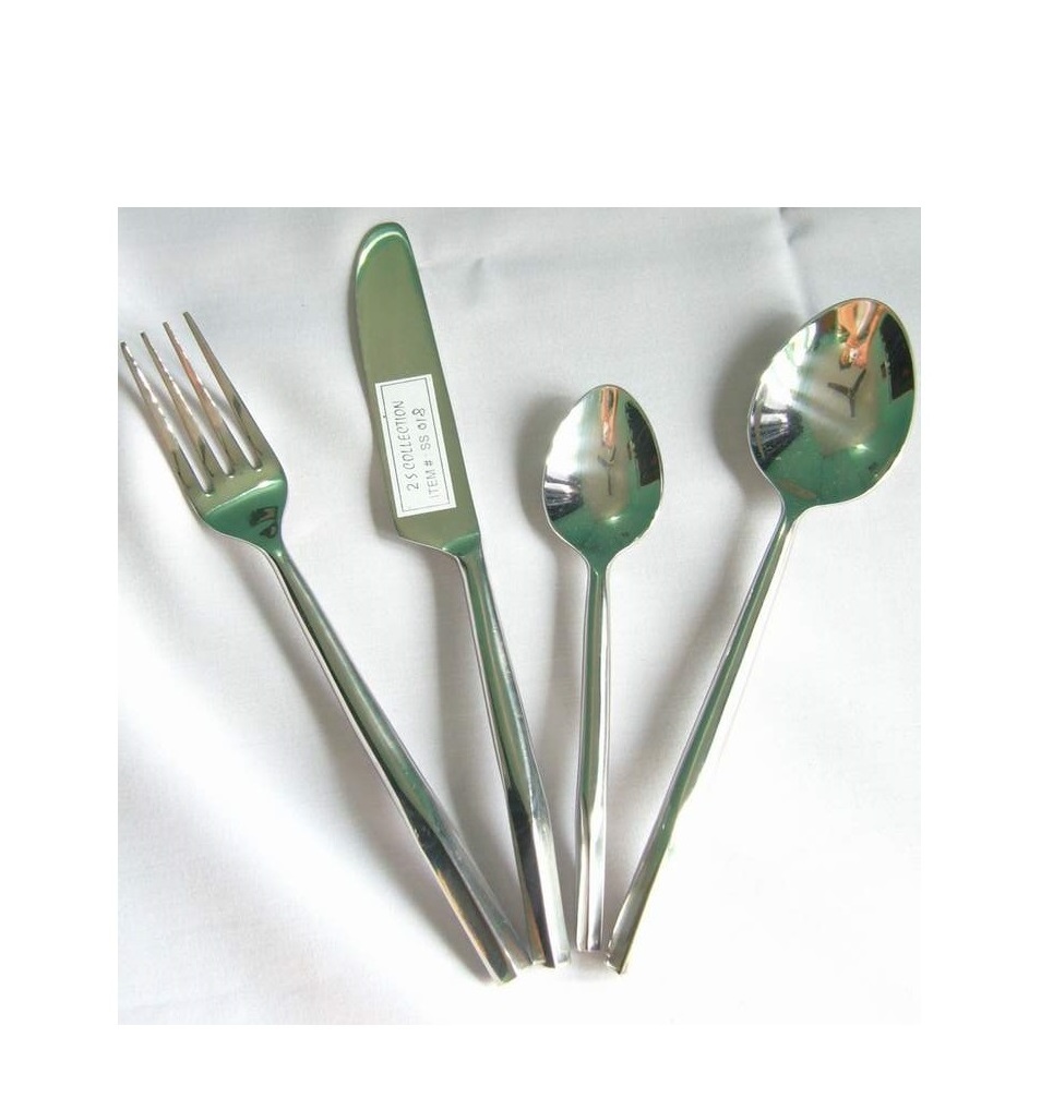 Home Hotel Restaurant Use Tableware Flatware And Cutlery Set with Acrylic Handle Round Shaped Beads Handle Cutlery Set