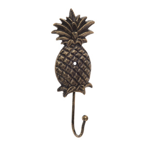 Wall Decoration Brass Pineapple Shaped Wall Hook With Modern Luxury Look Design And Packing Wall Hook