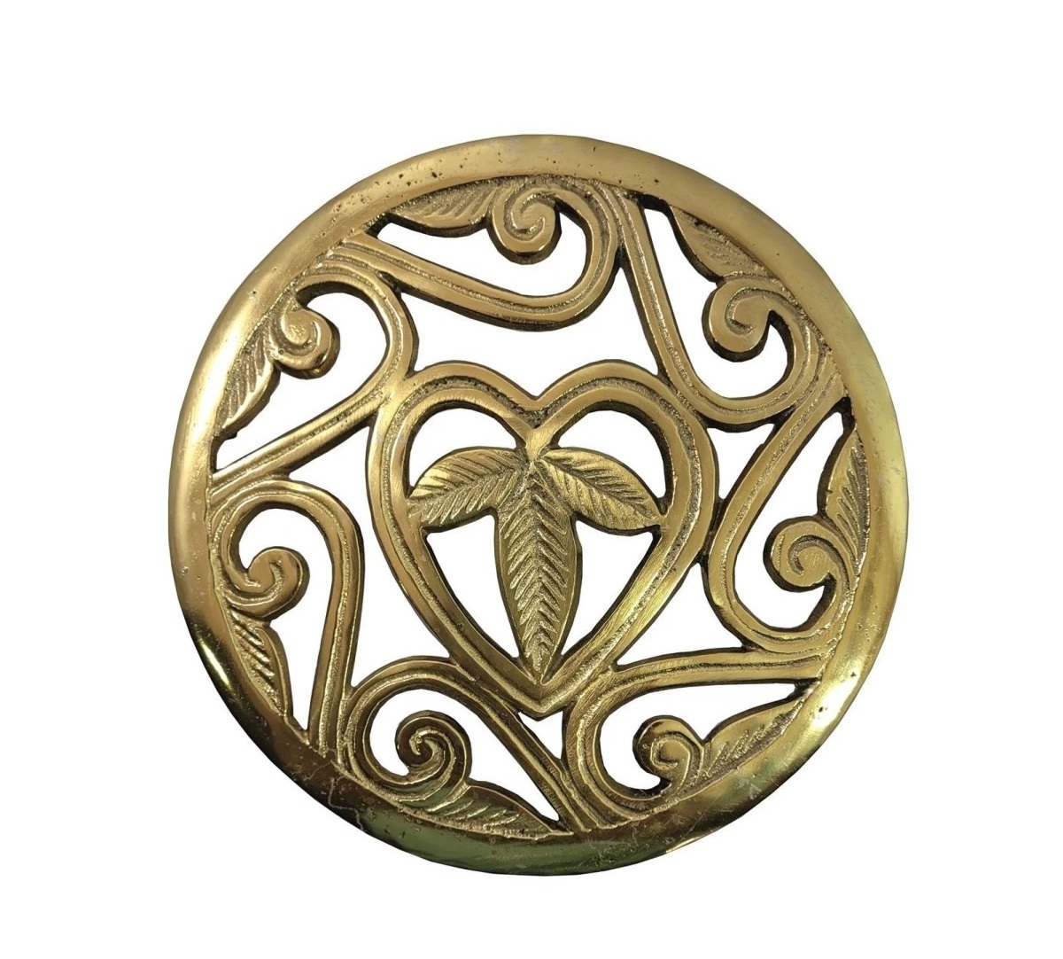 Brass Leaves Design Trivet for Table Top Decoration Use Mats And Pads With Premium Quality Trivet