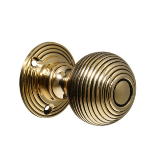 Traditional Design Round Shaped Brass Bedroom Door Knobs With New Latest Look And Design Brass Knobs