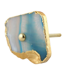 Best Quality Wholesale Price Agate And Brass Door Knobs With Luxury Look Design Agate Door Knobs