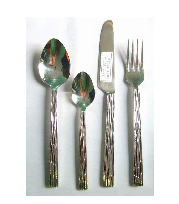 Home Hotel Restaurant Use Tableware Flatware And Cutlery Set with Acrylic Handle Round Shaped Beads Handle Cutlery Set