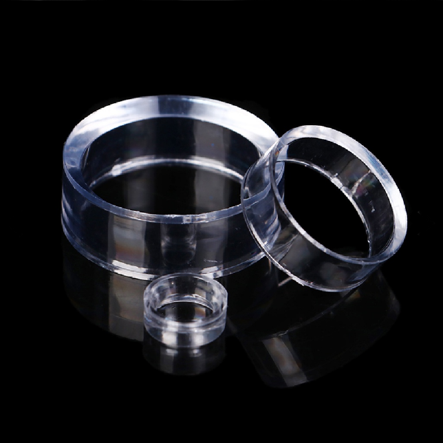 Clear Acrylic Sphere Stand Holder For Crystal Ball Base Sphere Display Ball Holder Beveled Ring Stand