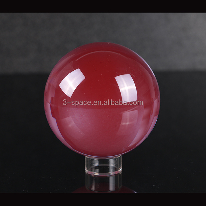 100mm Large Acrylic Sphere with stand pmma transparent solid globes different color