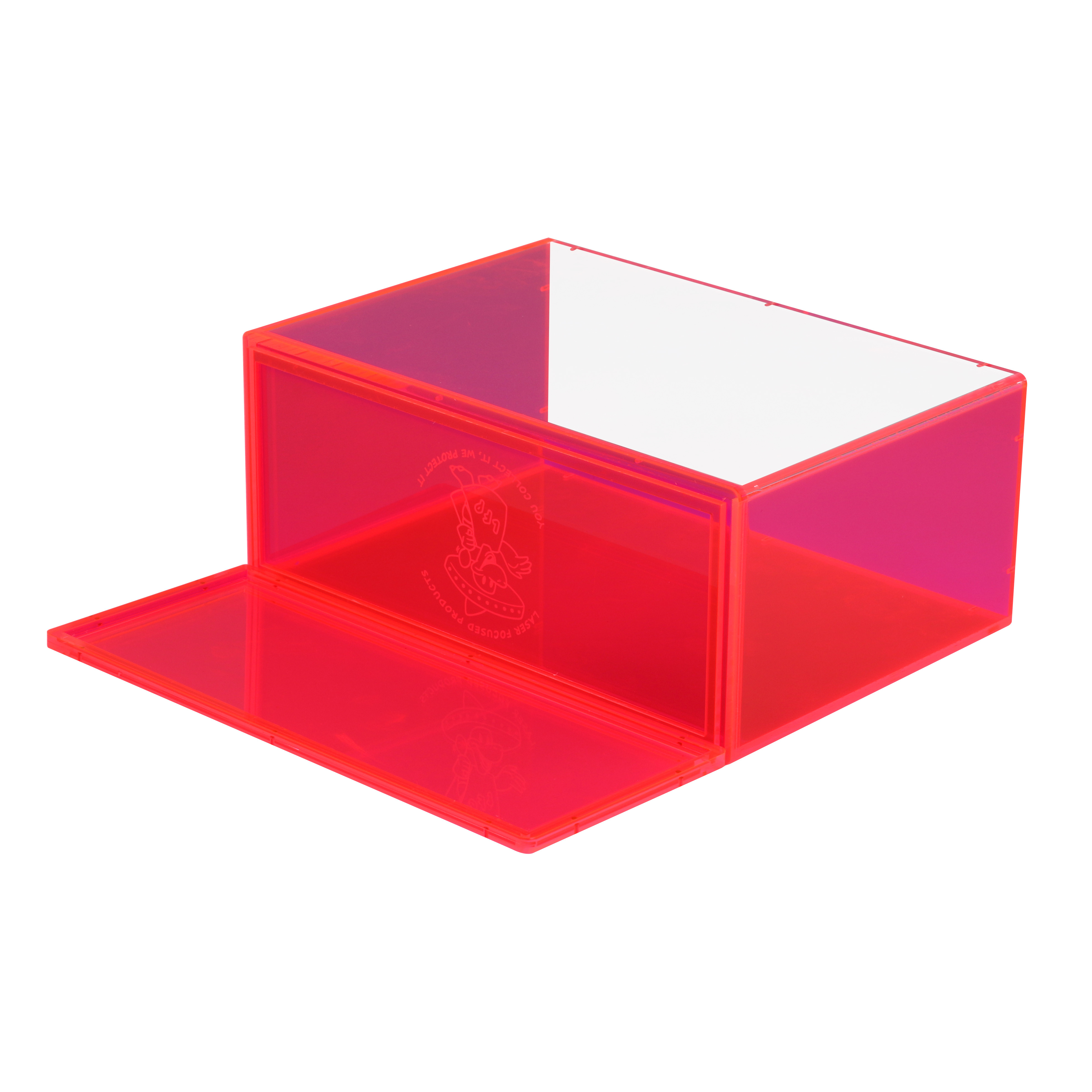 2 Pack Premium Grade 4mm Acrylic Fluorescent Red Funko POP Display Box the TV Series POP Figures 4mm Thick Protector Case