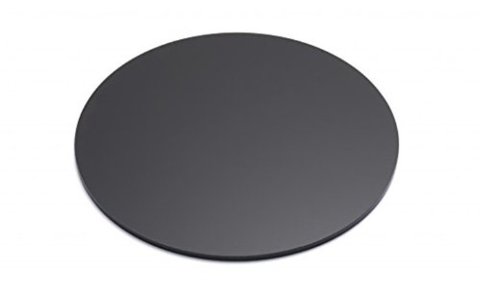 bespoke round size black acrylic board 3mm thick laser cut circular glossy PMMA sheet