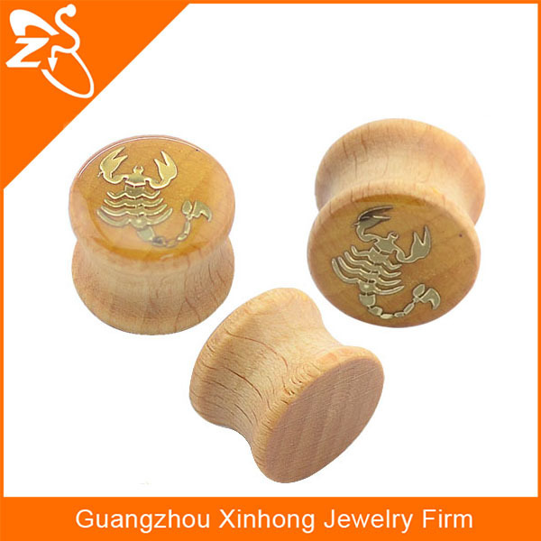 Plugs tunnel tragus piercing body jewelry,ear piercing stretcher,wood expander