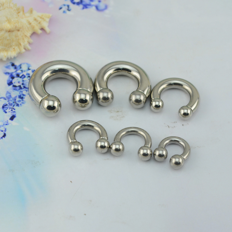 316 L Stainless Steel Horseshoe Ring Piercing Big Gauge piercing Jewelry