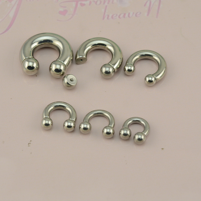 316 L Stainless Steel Horseshoe Ring Piercing Big Gauge piercing Jewelry