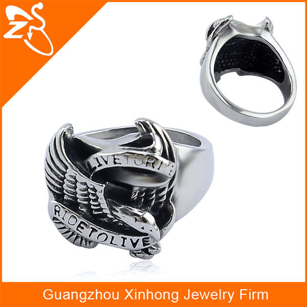 cheap wholesale dragon casting design jewelry men stainless steel ring