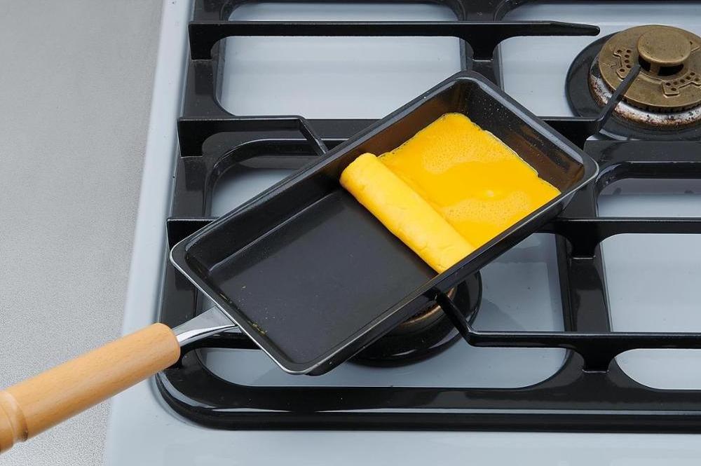 Summit Cast Iron Square Grill Fried Egg Cooker Pan