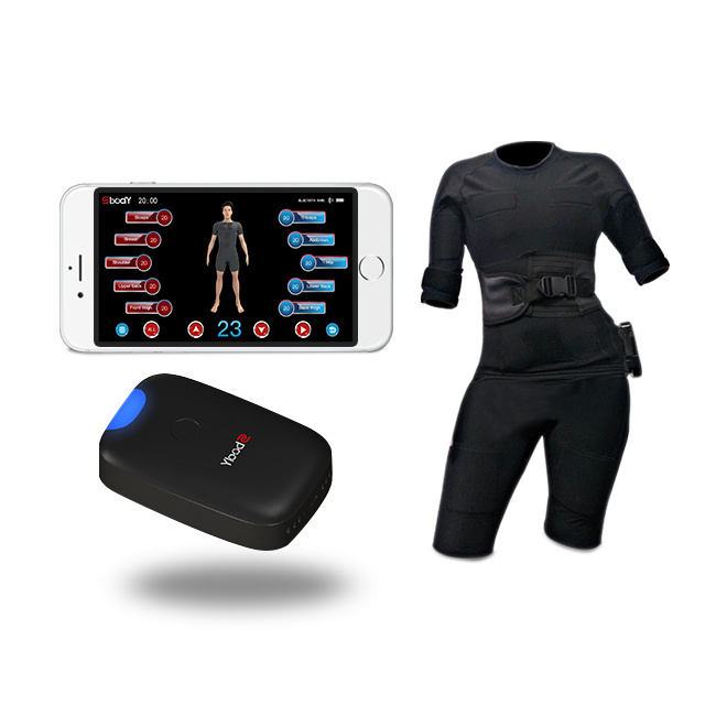 Professional Wireless Ems Training Suit /Fitness Electric muscle stimulator with dry training suit