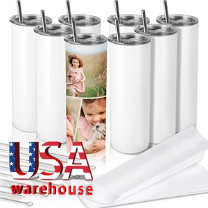 Usa Warehouse 20 Oz 30Oz 30 Oz Tumbler Sublimation Mug Heat Press White Tumbler Shrink Wrap Cup16Oz Wine Tumblers In Bulk