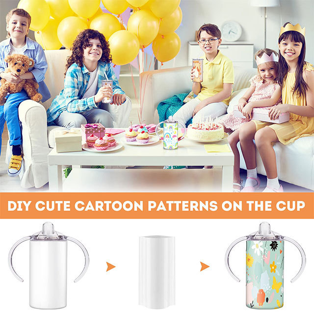 Usa Warehouse 2 in 1 12oz Tumbler Mug Heat Press Vaccum Hot/Cold Thermo Sublimation Tumblers for kids