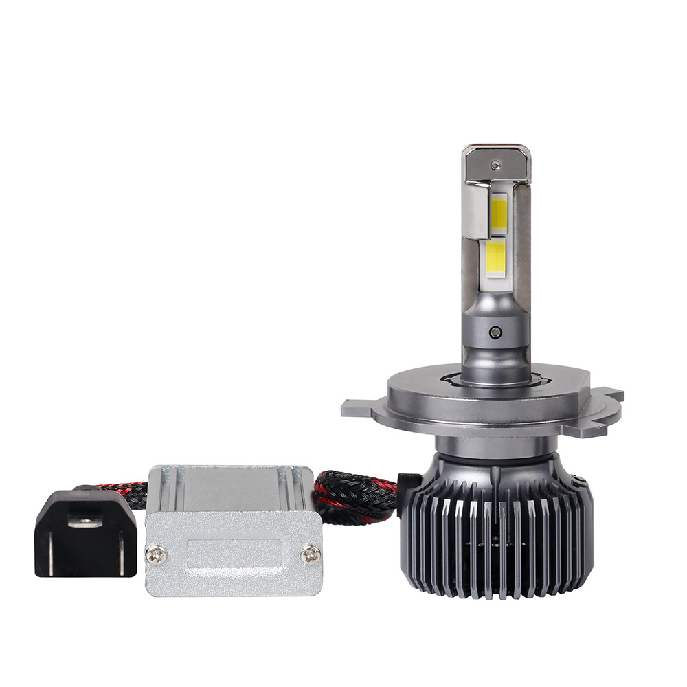 High quality high low beam LED headlight bulb P60 H4 with cooling fan stable lumen output